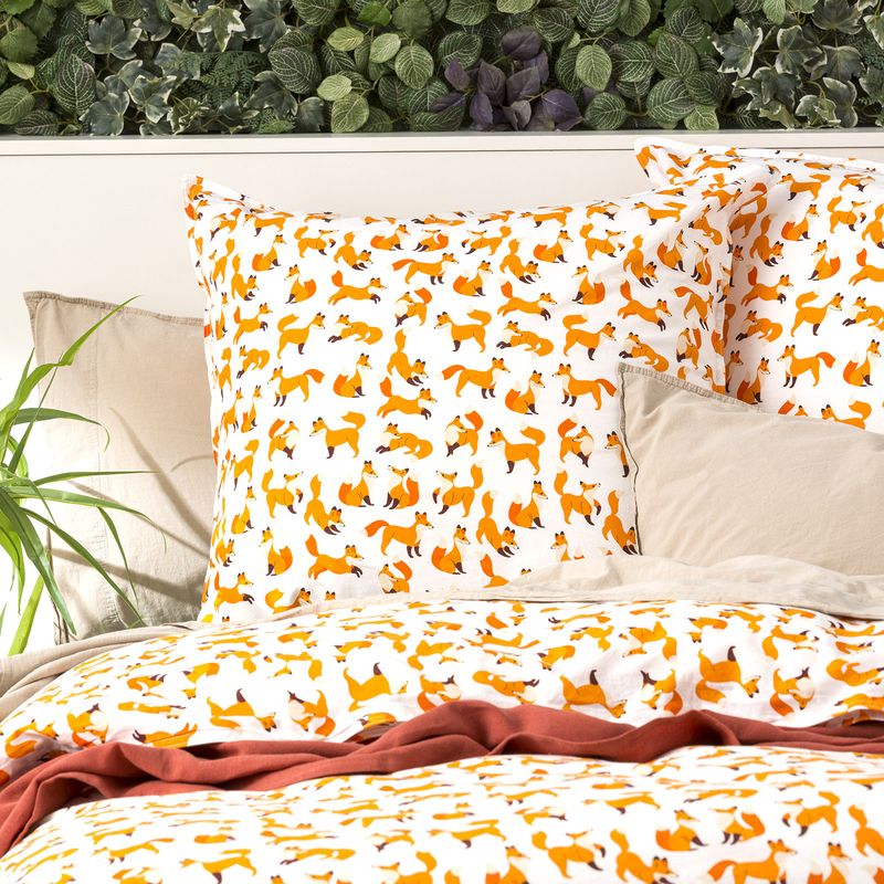 Renee Taylor European Queen Bed Quilt Cover Vintage Washed Printed