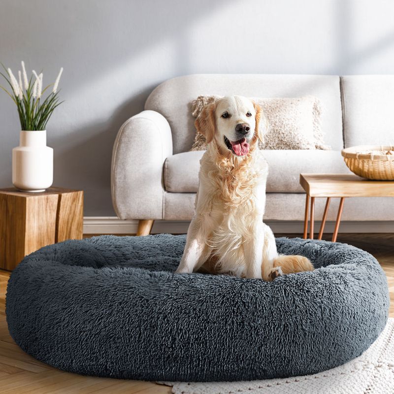i.Pet Pet Dog Bed Cat Calming Bed Extra Large Sofa 110cm Dark Grey ineda